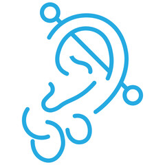 Piercing icon illustration vector symbol set