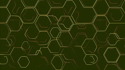 Fototapeta premium Honeycomb pattern in gold and brown tones