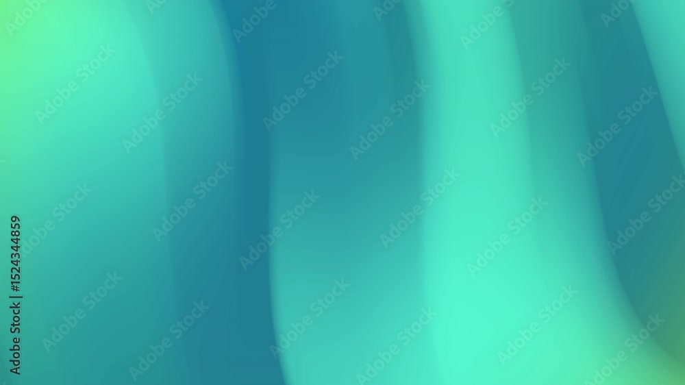Aufkleber abstract teal and green gradient background. smooth vertical lines blend seamlessly, creating a calm
