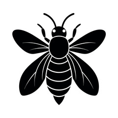 leafcutter bee vector silhouette.eps