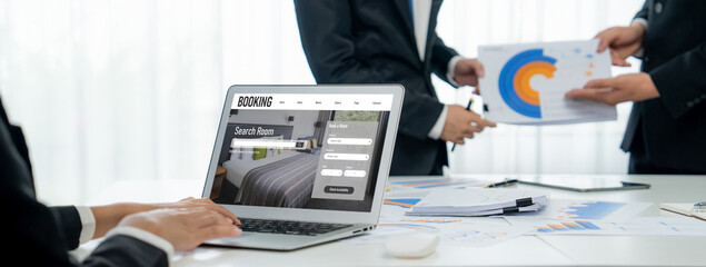 Online hotel accommodation booking website provide brisk reservation system . Travel technology...