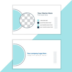 Creative business card design template, Double sided business card template.Clean, modern, simple, unique double sided business card, visiting card, design template layout.	