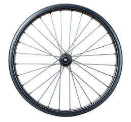 bicycle wheel isolated on white