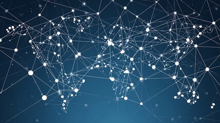 Fototapeta premium Global network connectivity digital world representation