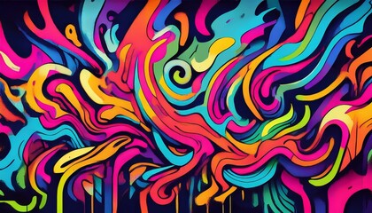 Obraz premium crunchy abstract background, psychedelic illustration