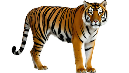 Obraz premium tiger isolated on white background