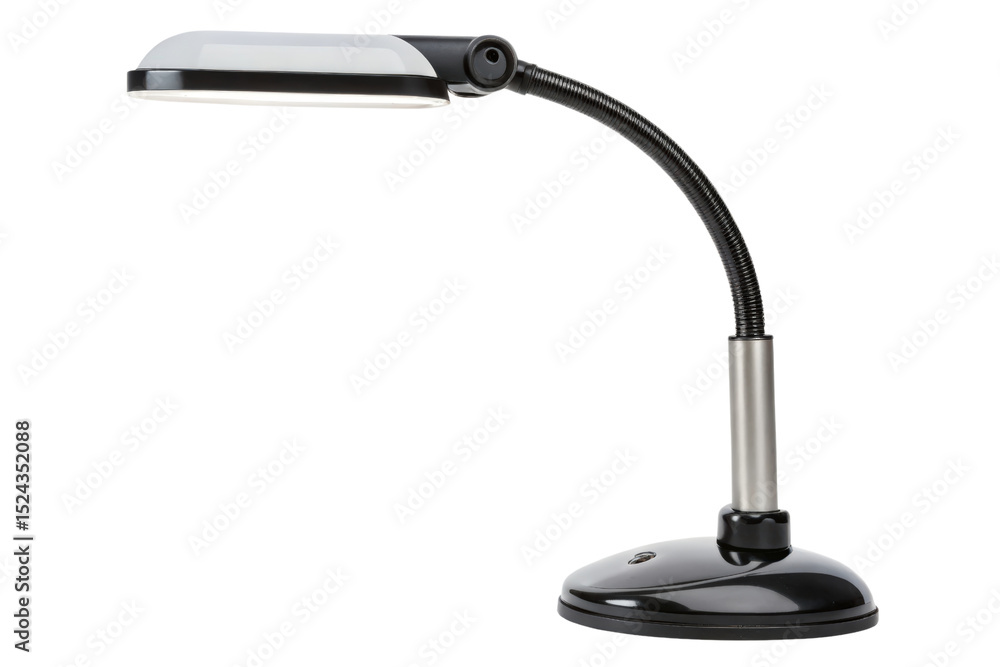 Aufkleber adjustable desk lamp with a sleek design for workspaces isolated with transparent background