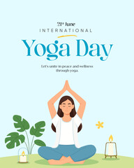 International Yoga Day Social Media Post Design