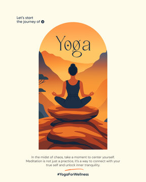 International Yoga Day Social Media Post Design