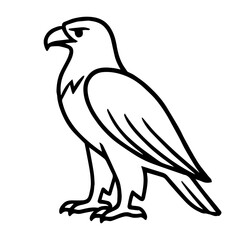 eagle vector realistic line icon on white background
Vector line icon animal, wildlife