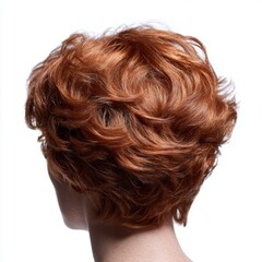 Copper-tressed curls cascade whimsically, embodying autumnal equinox celebrations and Celtic harvest festivals, a vivid tapestry of hues