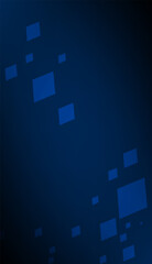 Fototapeta premium Technology digital square shape geometric blue and black wallpaper background 