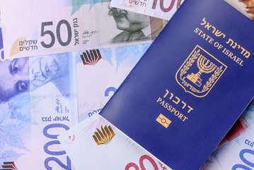 Israel passport for travelling, flying and doing business. Israeli document, id