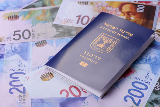 Israel passport for travelling, flying and doing business. Israeli document, id