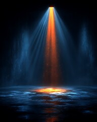 Blue and red curtain stage lighting high resolution image