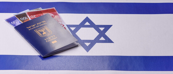 Israel passport for travelling, flying and doing business. Israeli document, id