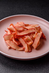 Food, dried squid in shavings or chopped as snacks or jerky. Snack dried squid for beer