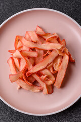 Food, dried squid in shavings or chopped as snacks or jerky. Snack dried squid for beer