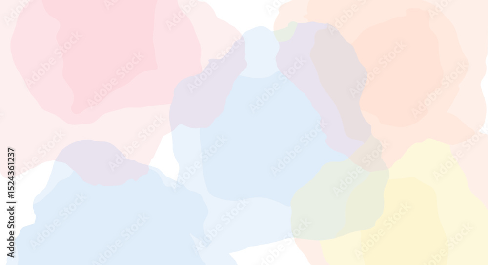 Poster soft pastel abstract background with overlapping shapes and colors