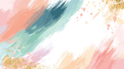 Abstract pastel watercolor background with soft color strokes  