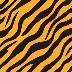 Fototapeta premium Tiger skin texture with copy space. Tiger. Close-up white tiger pattern. Big Cat fur. Tiger stripes. Realistic white tiger skin. White tiger design texture. Detailed white tiger skin close-up.