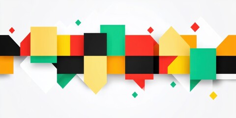 Obraz premium Abstract geometric colorful shapes modern background