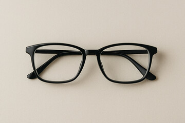 glasses on white background