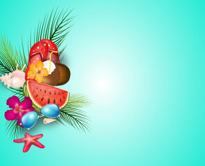 Summer Background Illustration