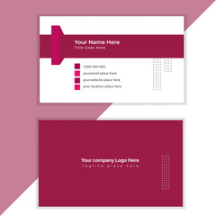 Creative business card design template, Double sided business card template.Clean, modern, simple, unique double sided business card, visiting card, design template layout.	