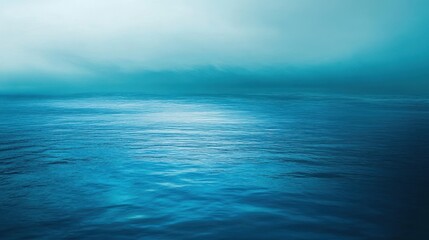 Fototapeta premium Azure expanse: A tranquil vista of the vast ocean under a serene sky