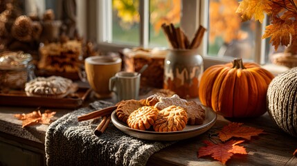 Textured Pumpkin and Winter Squash Composition on Minimalist Serveware – Immersive Visual for Sustainable Food Packaging and Wellness Branding