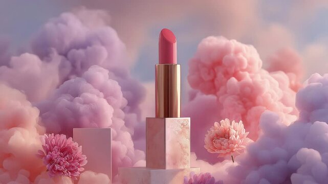 lipstick background, lovely pastel hues, cosmetics, scents, and makeup