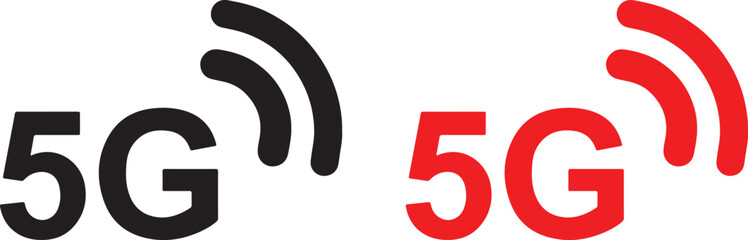 5G, network, wireless, internet, technology, signal, communication, speed, connection, mobile, data, fast, digital, transmission, icon, symbol, vector, 