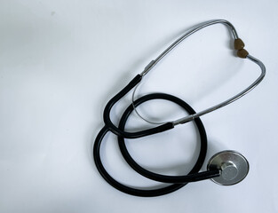 blood pressure sphygmomanometer stethoscope manual medical tools healthcare cardiology doctor equipment hospital checkup diagnosis heart health clinical medicine white background healthcare concept