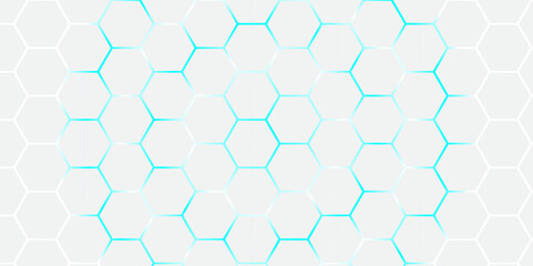 Minimal White Hexagon Pattern on Dark Background – Abstract Tech Design.
