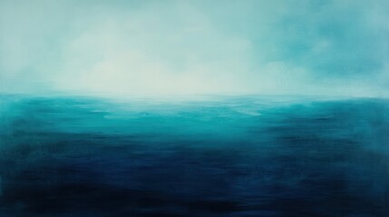 Fototapeta premium Serene ocean expanse, a blend of turquoise hues under a pastel sky