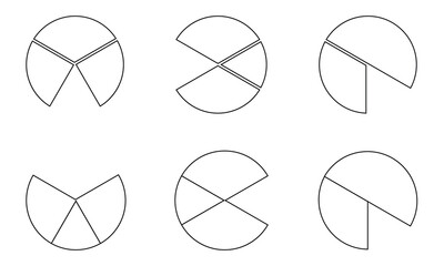 Pie chart icon. pie chart icon isolated on transparent or white background