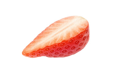 いちご 水彩 イラスト 白バック