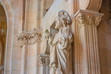Front Facade of Sant Bartomeu Church in the Heart of Sóller, Mallorca