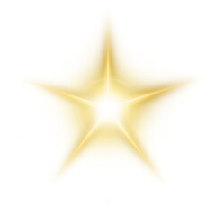 gold five pointed star sparkle light shine