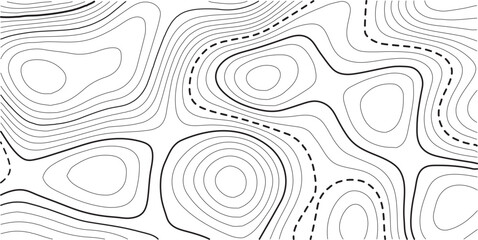 Topographic map background geographic line map with elevation assignments. Modern design with White background with topographic wavy pattern design.paper texture Imitation of a geographical map shades