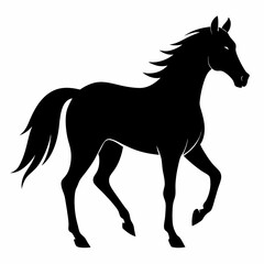 horse silhouette vector