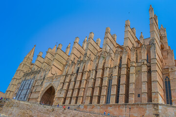 View of Mallorca Cathedral under Clear Blue Sky