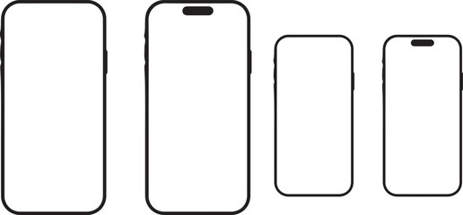 smartphone, mobile phone, mockup, design, vector, phone, device, screen, display, template, app, 