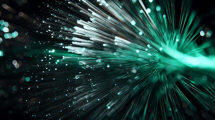 Fiber optics create stunning abstract light show