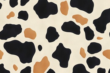Fototapeta premium Black and White Cow Skin Texture. Cow Skin Texture. Close-Up of Cow Skin. Cowhide Texture. Pattern of Cow Skin. Detailed Cow Skin Texture. Black and White Cowhide. Natural Cow Skin Surface. 