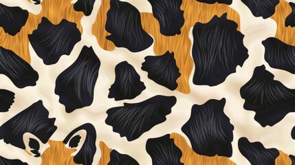 Black and White Cow Skin Texture. Cow Skin Texture. Close-Up of Cow Skin. Cowhide Texture. Pattern of Cow Skin. Detailed Cow Skin Texture. Black and White Cowhide. Natural Cow Skin Surface.	