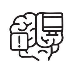 Brain Meets Technology Human Error in Artificial Intelligence Concept