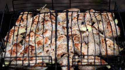 Grilled Turkey Breast with Onions A Truly Delicious and Flavorful BBQ Delight Ideal for Gatherings and Meals