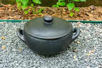 panela de barro para cozinhar com tampa